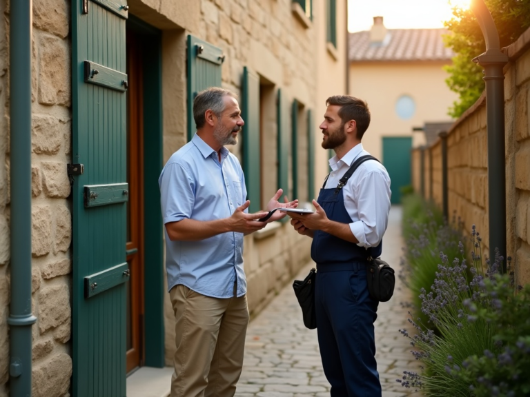 golden-hour-bordeaux-homeowner-plumber-interaction
